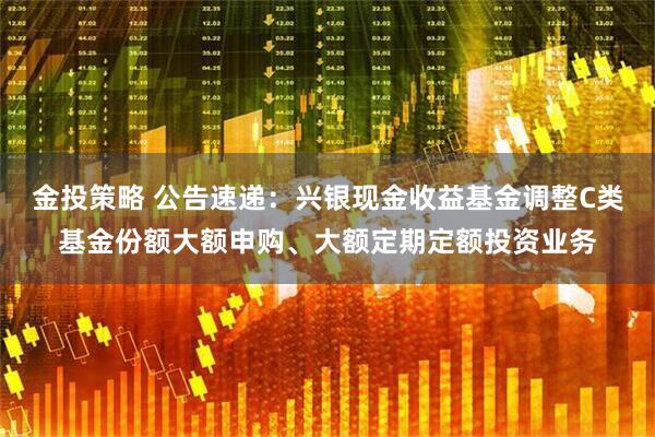 金投策略 公告速递：兴银现金收益基金调整C类基金份额大额申购、大额定期定额投资业务