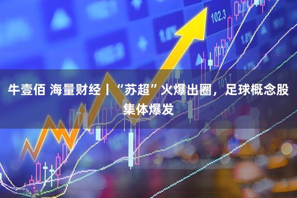 牛壹佰 海量财经丨“苏超”火爆出圈，足球概念股集体爆发