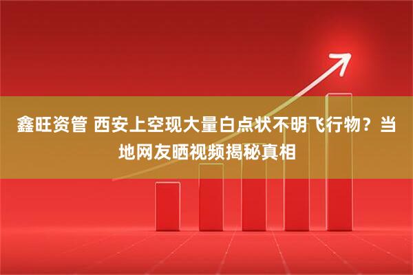 鑫旺资管 西安上空现大量白点状不明飞行物？当地网友晒视频揭秘真相