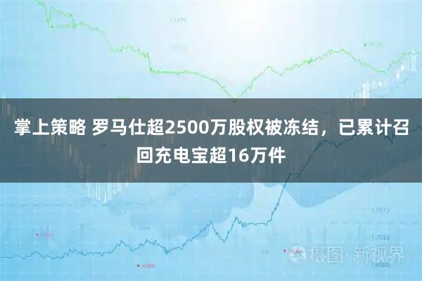 掌上策略 罗马仕超2500万股权被冻结，已累计召回充电宝超16万件