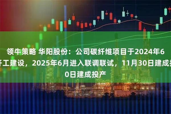 领牛策略 华阳股份：公司碳纤维项目于2024年6月开工建设，2025年6月进入联调联试，11月30日建成投产